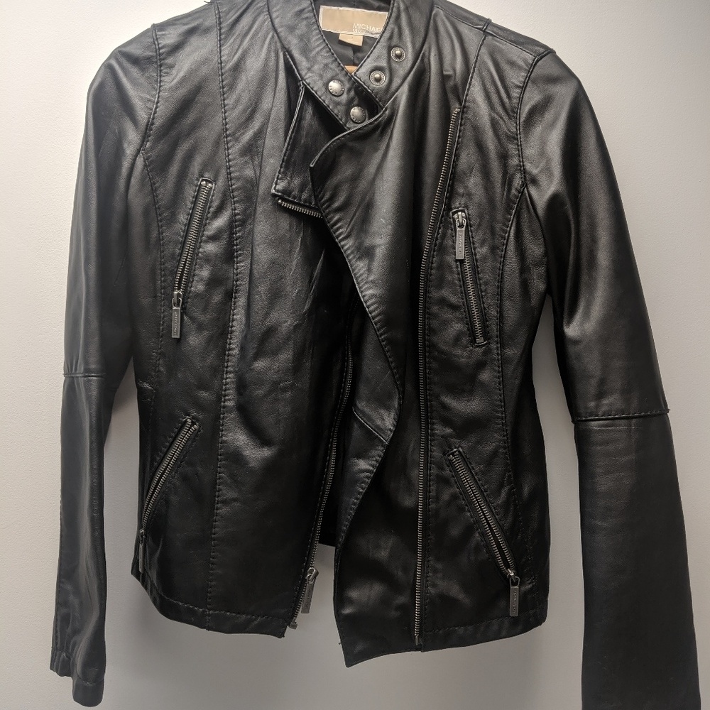 Michael Kors Black Leather Jacket
